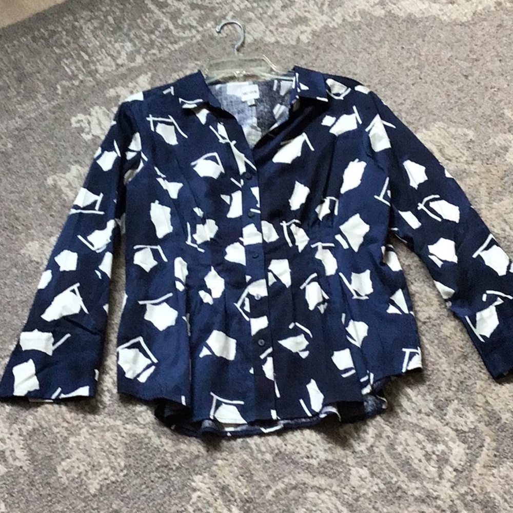 Nic and Zoe cotton blend blouse